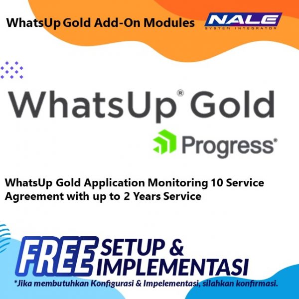 WhatsUp Gold Application Monitoring 10 Service Agreement with up to 2 Years Service