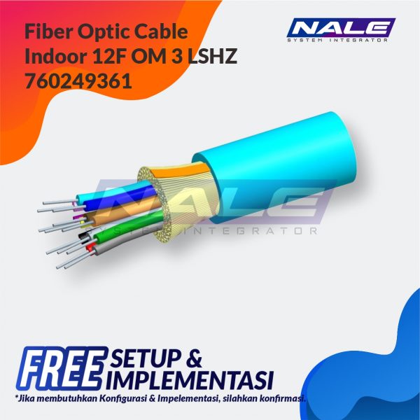 Fiber Optic Cable, Indoor, 12F, OM3, LSZH (760249361)